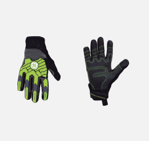 Guantes de Trabajo de Cuero Sintético de Alta Visibilidad Para Impacto - GG417